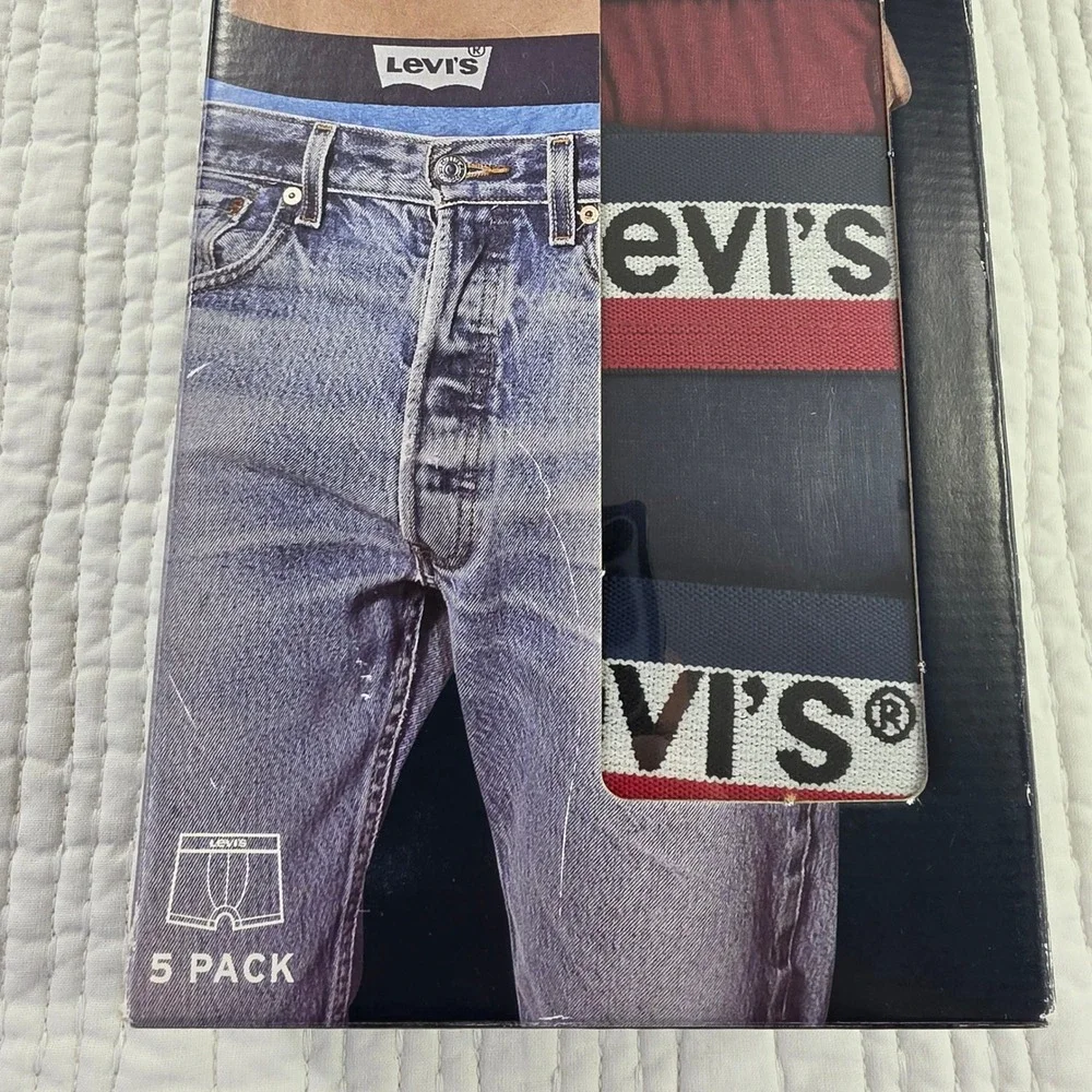 Levi's Mens XL 5-Pack Cotton Boxer Briefs 6